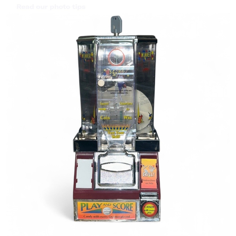 25 Cent Candy Machine Game with 1 Key Play and Score Basketball Test Your Skill‎